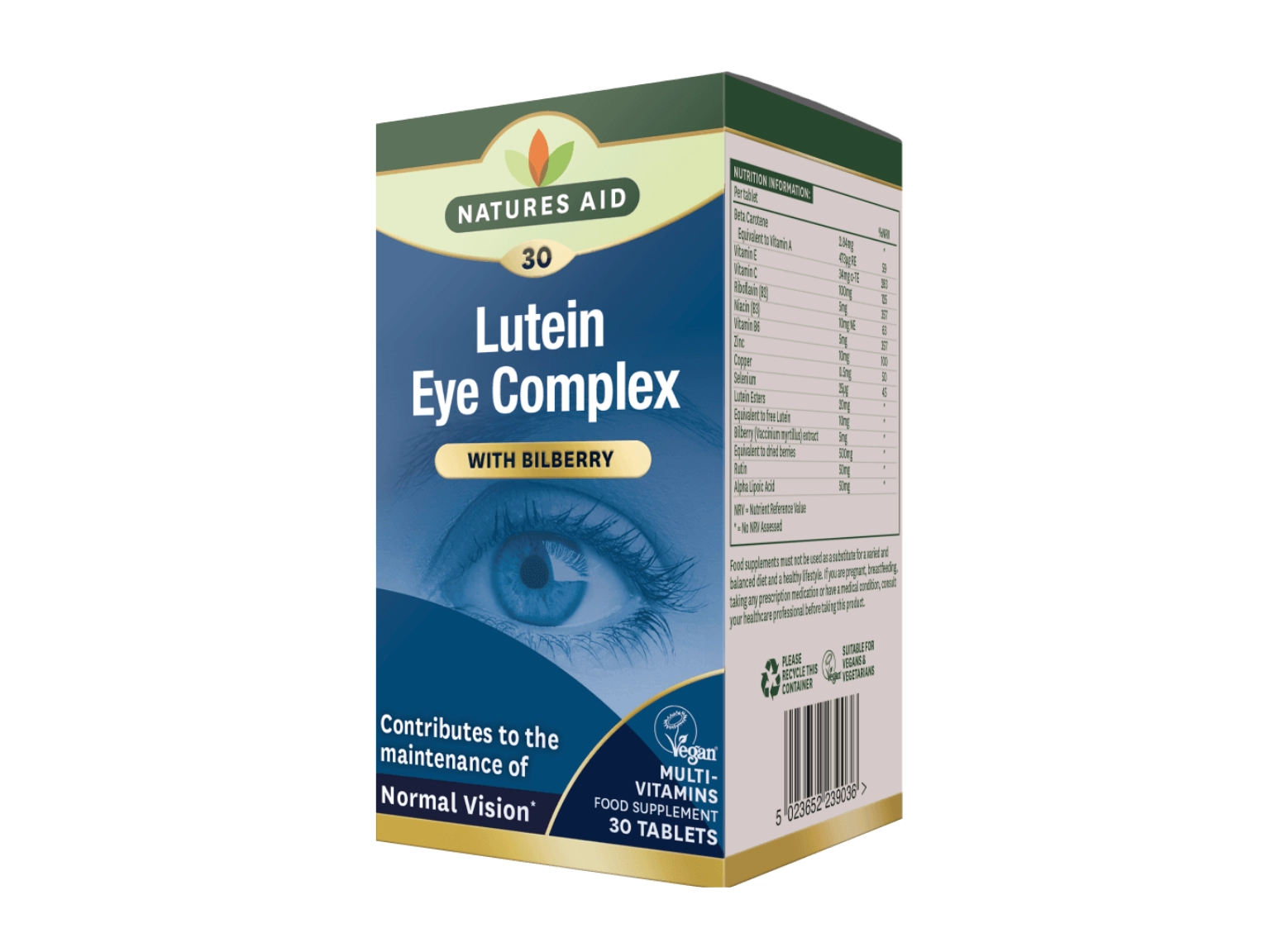 Nature's Aid Lutein Eye Complex - 30 Tablets