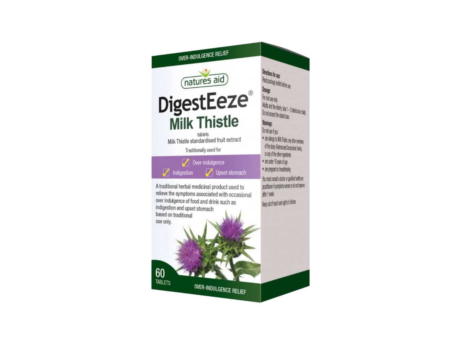 Nature's Aid DigestEeze Milk Thistle Tablets - 60 Tablets