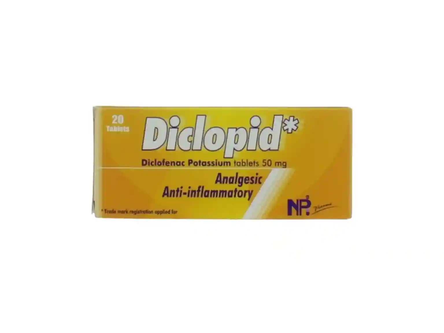 Diclopid 50mg - 20 Tablets