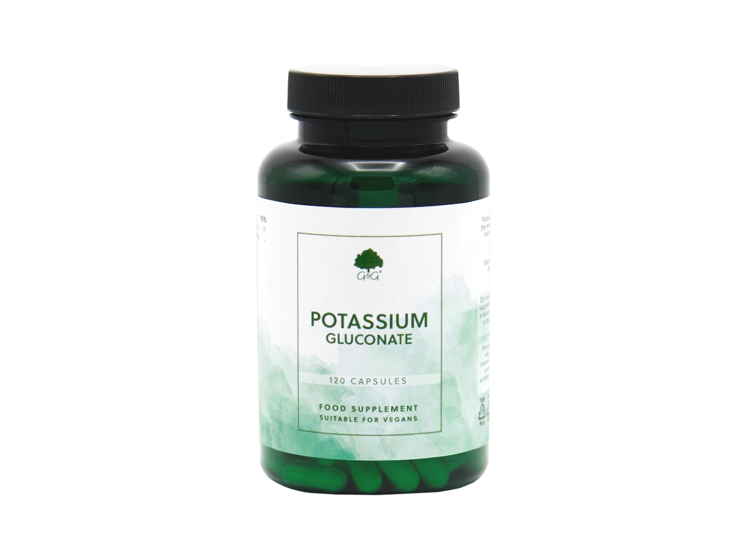 G&G Potassium Gluconate - 500mg - 120 Capsules