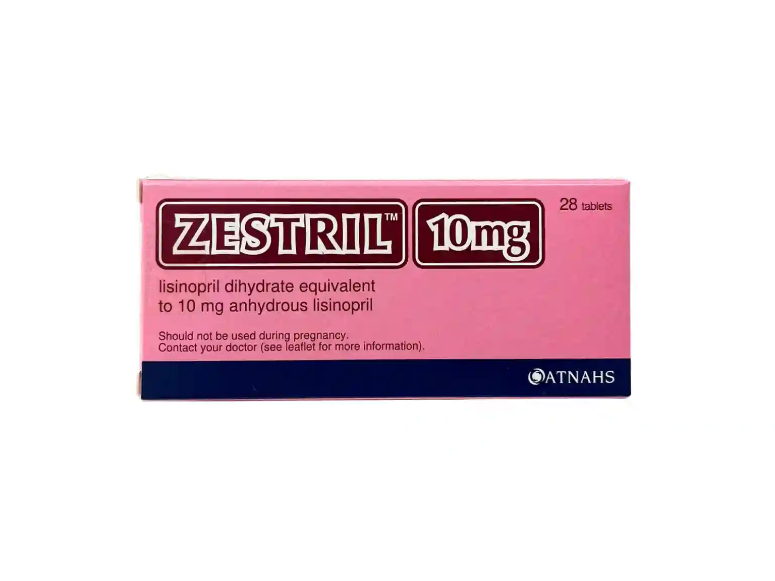 Zestril 10mg - 28 Tablets