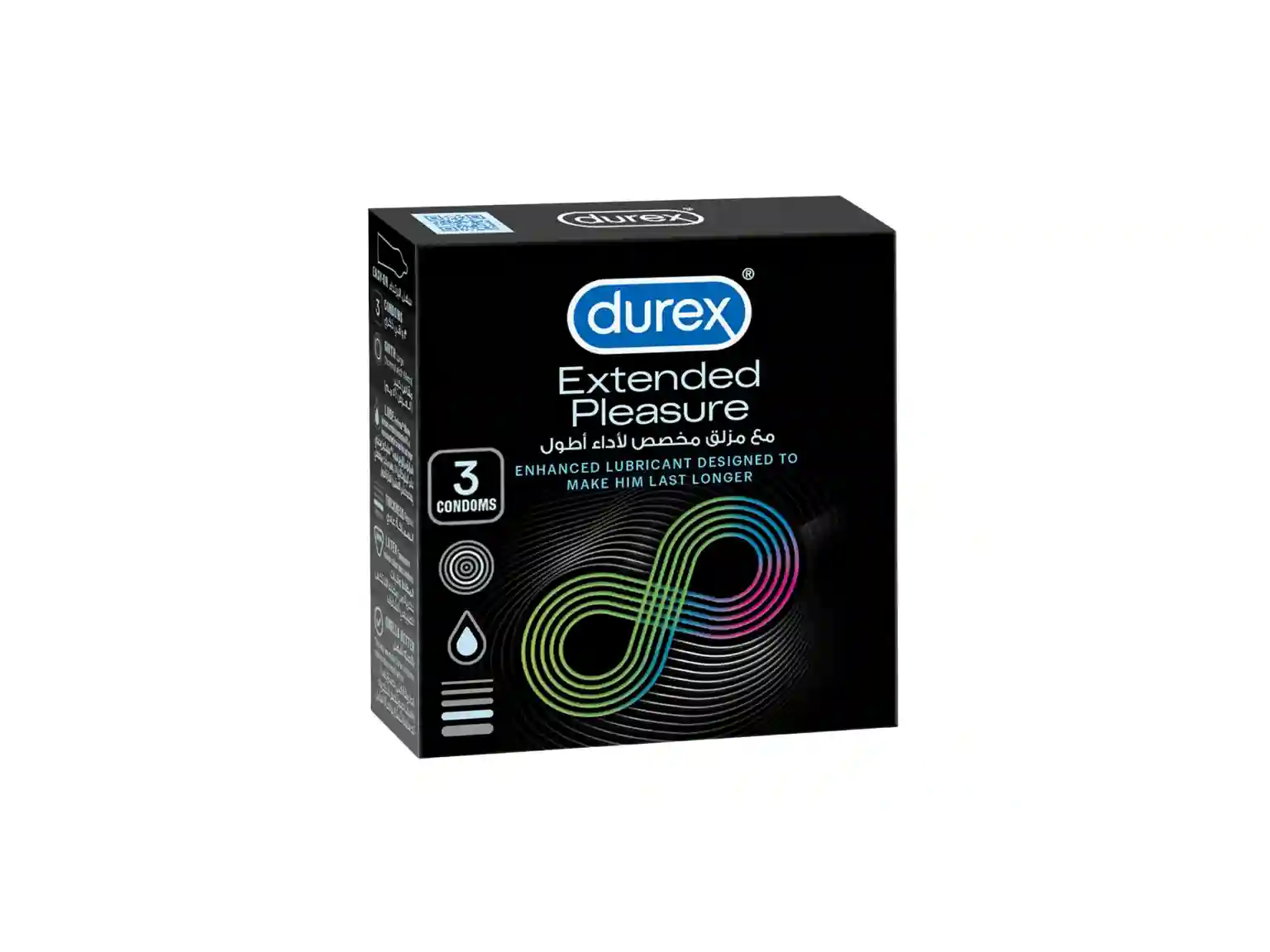 Durex Extended Pleasure Condoms With Enhanced Lubricant 3s