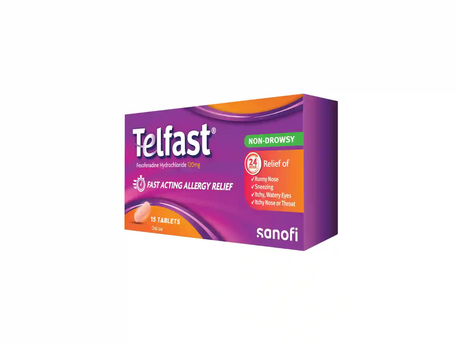 Telfast 120mg - 15 Tablets