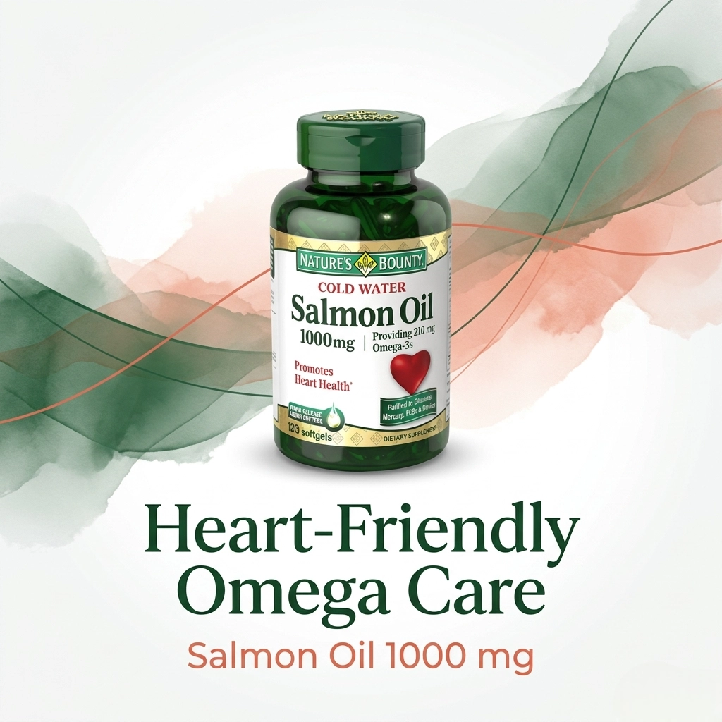 Nature's Bounty Salmon Oil 1000mg Omega 3 - 120 Softgels