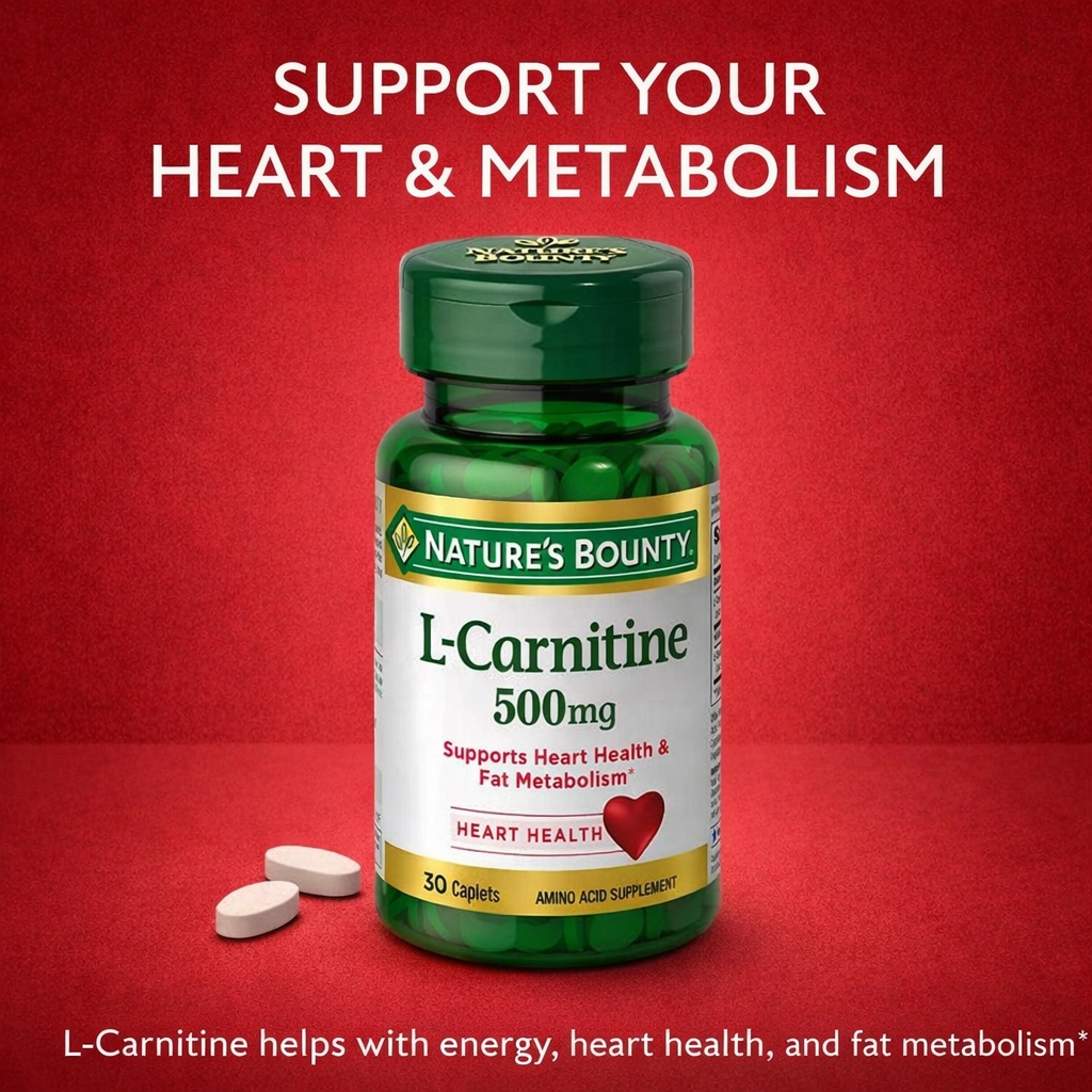 Nature's Bounty L-Carnitine 500mg - 30 Tablets