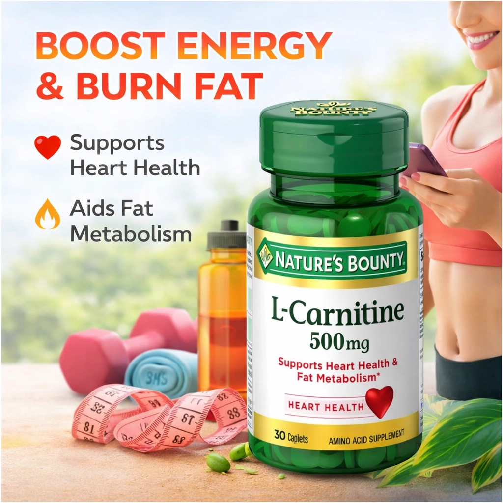 Nature's Bounty L-Carnitine 500mg - 30 Tablets