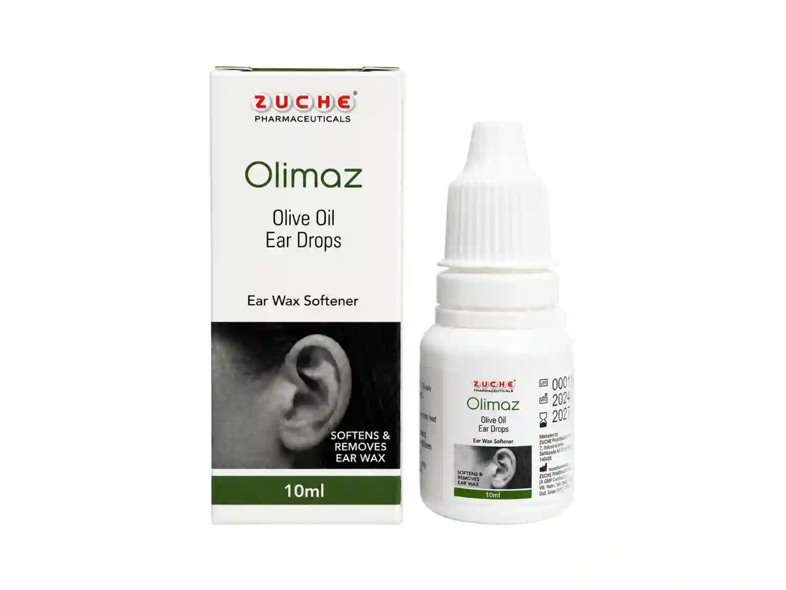 Zuche Olimaz Olive Oil Ear Drops 10ml