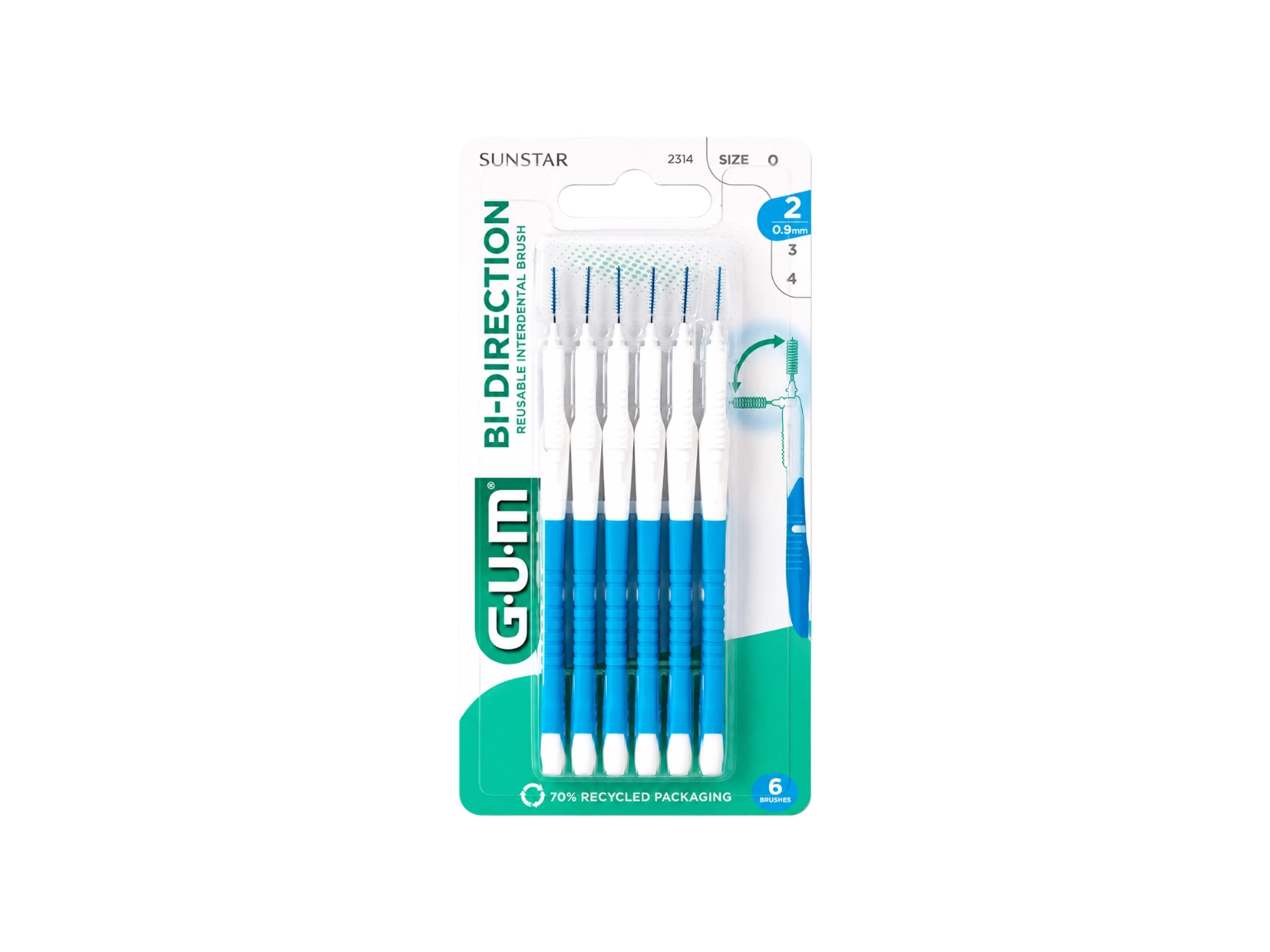 Gum Proxa Brush Bi-Direction (2314)