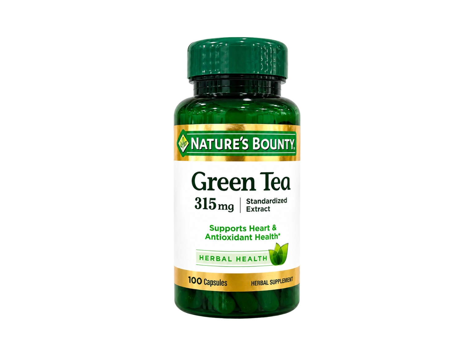 Nature's Bounty Green Tea Extract 315mg - 100 Capsules
