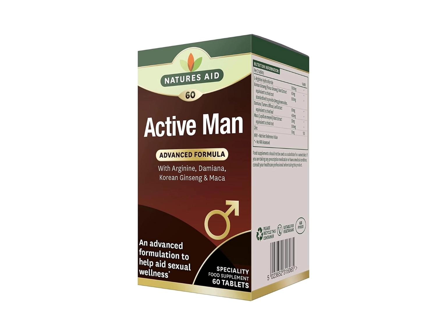 Natures Aid Active Man 60 Tablets
