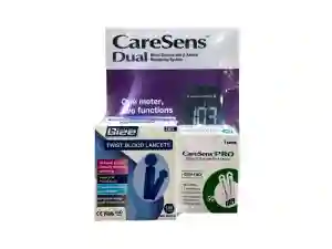CareSens Dual Blood Glucose Monitor + Glucose Strips + Blood Lancets