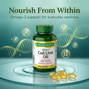 Nature's Bounty COD Liver Oil/Omega 3 - 100 Softgels