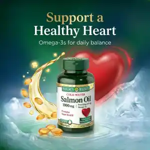 Nature's Bounty Salmon Oil 1000mg Omega 3 - 120 Softgels