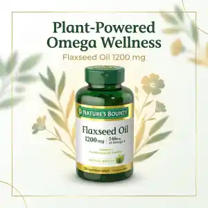 Nature's Bounty Flaxseed Oil 1200mg Organic - 125 Softgels