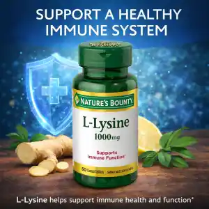 Nature's Bounty L-Lysine 1000mg - 60 Tablets