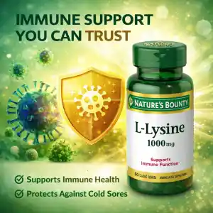 Nature's Bounty L-Lysine 1000mg - 60 Tablets