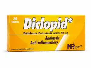 Diclopid 50mg - 20 Tablets
