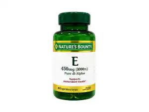 Nature's Bounty Vitamin E 1000 IU Pure DL-Alpha - 60 Softgels