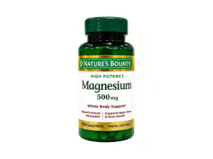 Nature's Bounty High Potency Magnesium 500mg - 100 Tablets