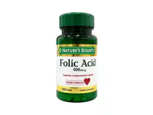 Nature's Bounty Folic Acid  400mg - 250 Tablets